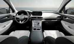 Hyundai Santa Fe (2021) - Изготовление лекала для салона авто. Продажа лекал (выкройки) в электроном виде на авто. Нарезка лекал на антигравийной пленке (выкройка) на авто.