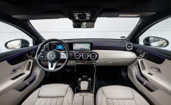 Mercedes-Benz A (2018) интерьер - Изготовление лекала для кузова авто. Продажа лекал (выкройки) в электроном виде на авто. Нарезка лекал на антигравийной пленке (выкройка) на авто.
